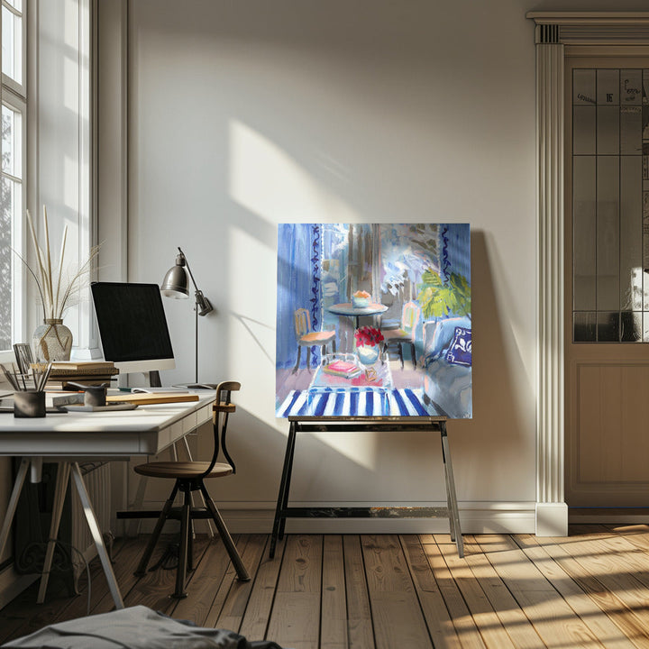 Moody Blues - Square Stretched Canvas, Poster or Fine Art Print I Heart Wall Art