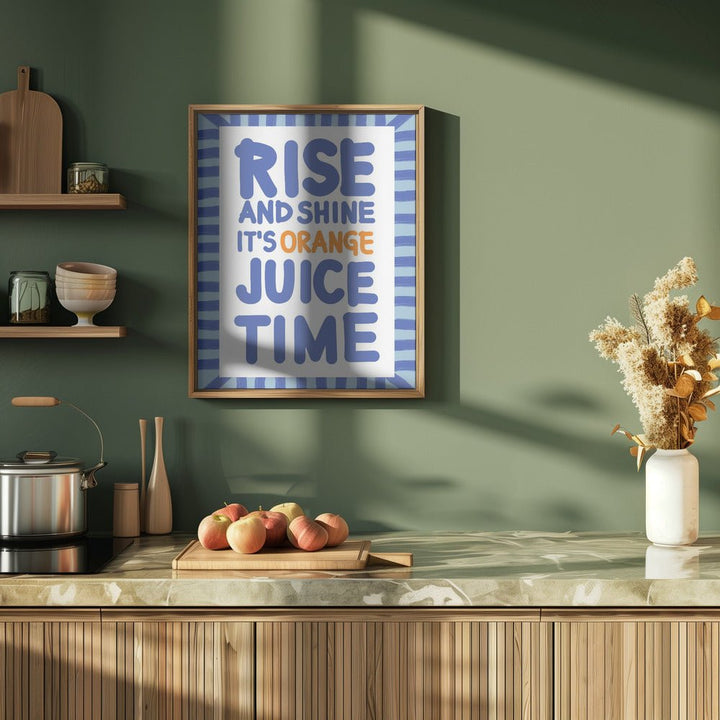 Morning Citrus Joy - Stretched Canvas, Poster or Fine Art Print - I Heart Wall Art - Poster Print, Canvas Print or Framed Art Print
