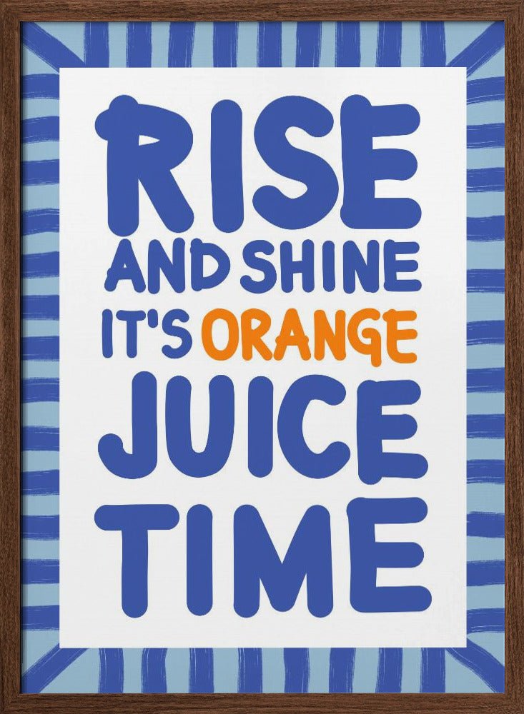 Morning Citrus Joy - Stretched Canvas, Poster or Fine Art Print - I Heart Wall Art - Poster Print, Canvas Print or Framed Art Print
