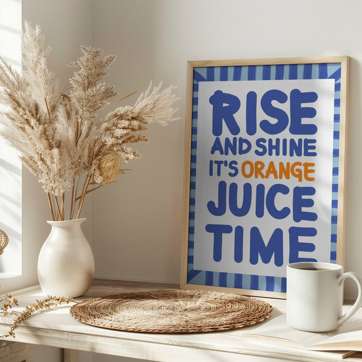 Morning Citrus Joy - Stretched Canvas, Poster or Fine Art Print - I Heart Wall Art - Poster Print, Canvas Print or Framed Art Print