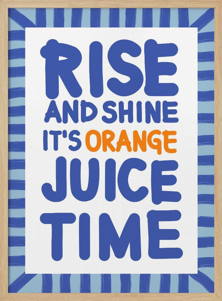 Morning Citrus Joy - Stretched Canvas, Poster or Fine Art Print - I Heart Wall Art - Poster Print, Canvas Print or Framed Art Print