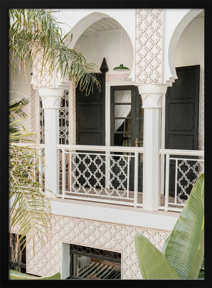 Morning In the Riad - Stretched Canvas, Poster or Fine Art Print - I Heart Wall Art - Poster Print, Canvas Print or Framed Art Print