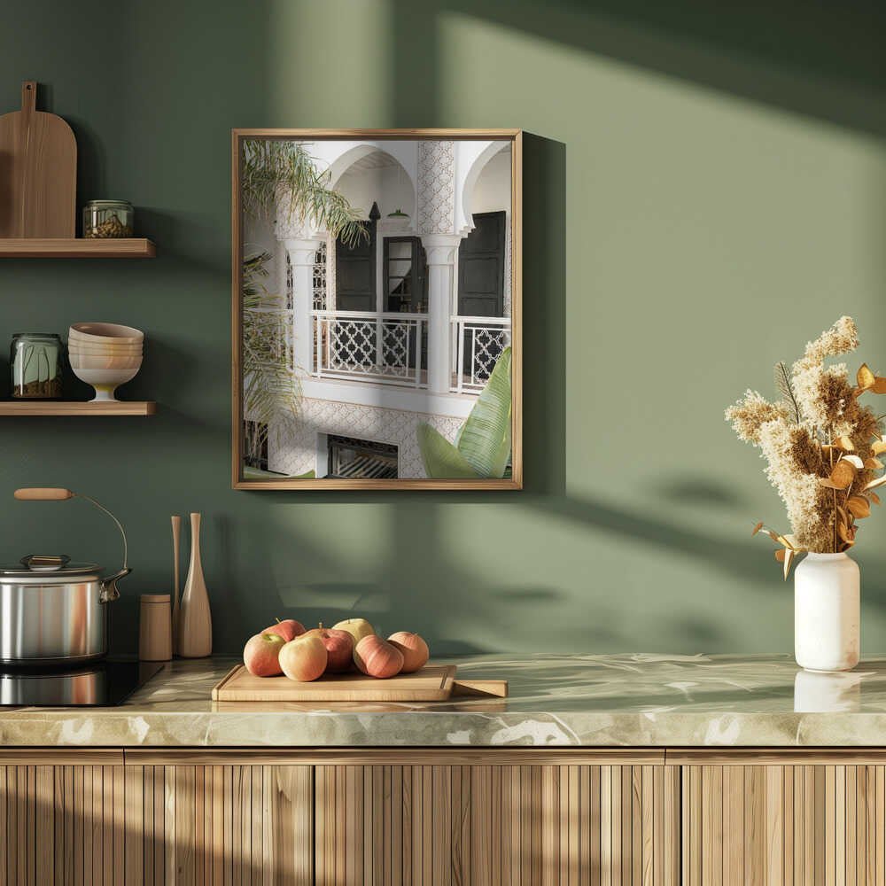 Morning In the Riad - Stretched Canvas, Poster or Fine Art Print - I Heart Wall Art - Poster Print, Canvas Print or Framed Art Print