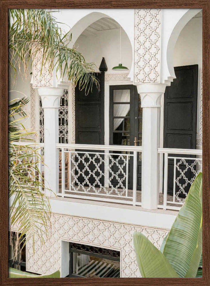 Morning In the Riad - Stretched Canvas, Poster or Fine Art Print - I Heart Wall Art - Poster Print, Canvas Print or Framed Art Print