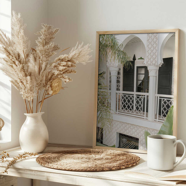Morning In the Riad - Stretched Canvas, Poster or Fine Art Print - I Heart Wall Art - Poster Print, Canvas Print or Framed Art Print