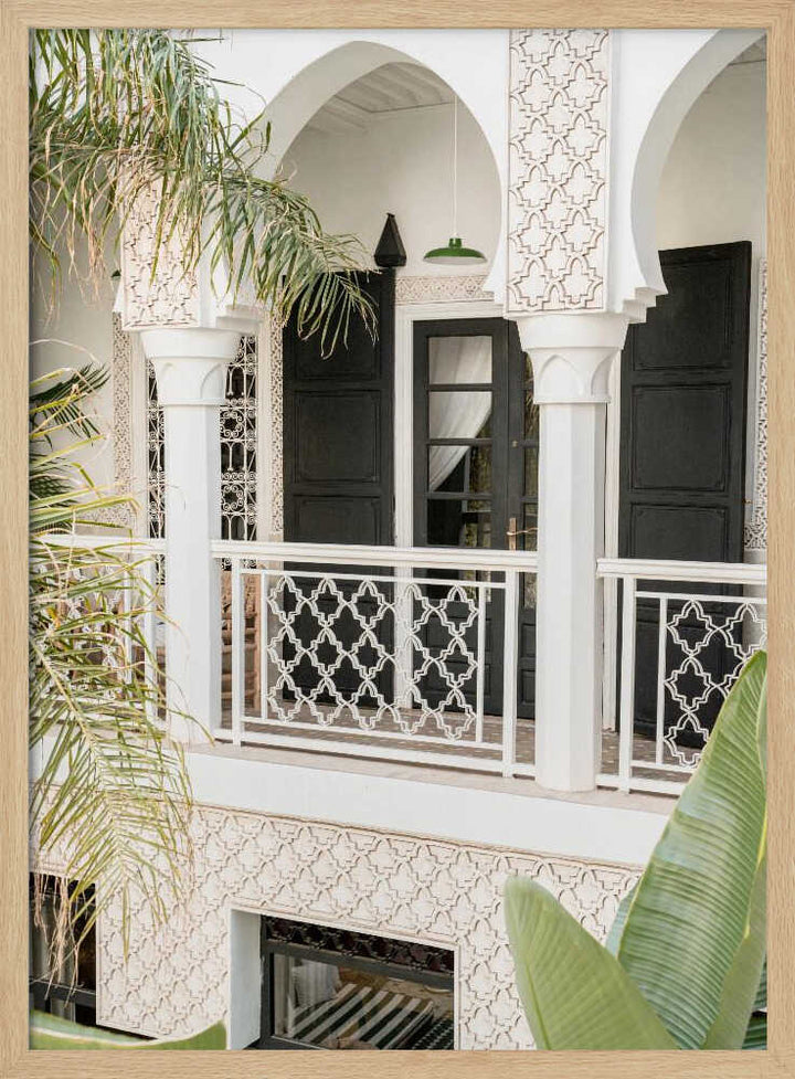 Morning In the Riad - Stretched Canvas, Poster or Fine Art Print - I Heart Wall Art - Poster Print, Canvas Print or Framed Art Print