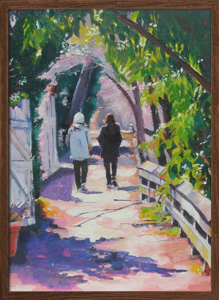 Morning On the Towpath - Stretched Canvas, Poster or Fine Art Print I Heart Wall Art