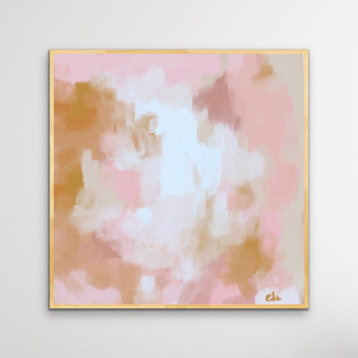 Moroccan Bazaar- Pink Ochre Orange Boho Abstract Canvas Print - I Heart Wall Art