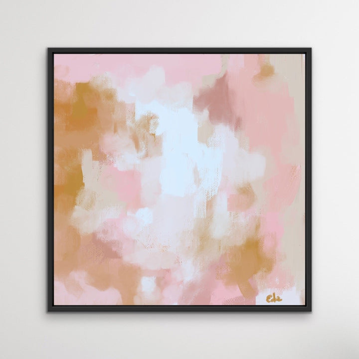 Moroccan Bazaar- Pink Ochre Orange Boho Abstract Canvas Print - I Heart Wall Art