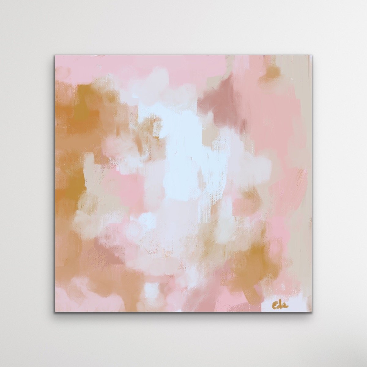 Moroccan Bazaar- Pink Ochre Orange Boho Abstract Canvas Print - I Heart Wall Art