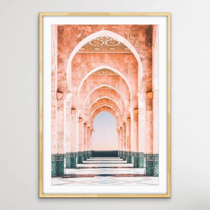 Moroccan - Boho Styled Photographic Print of Moroccan Archways Canvas or Art Print - I Heart Wall Art - Poster Print, Canvas Print or Framed Art Print