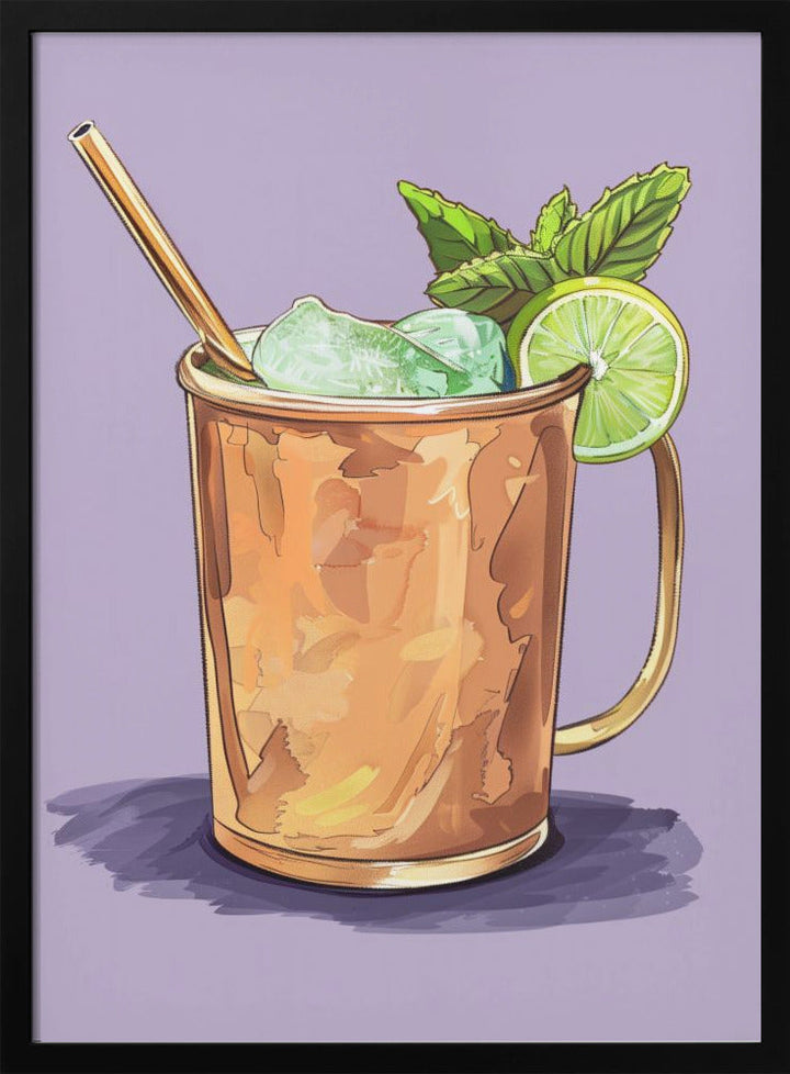 Moscow Mule - Jolly and Dash - Stretched Canvas, Poster or Fine Art Print I Heart Wall Art