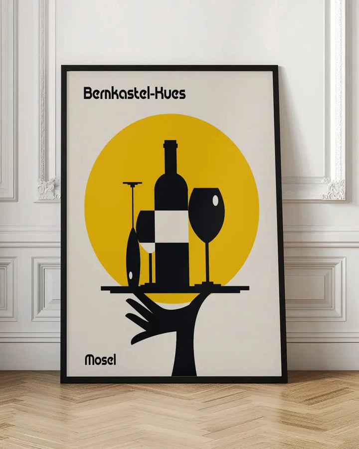Mosel Wine Minimalist Print - Stretched Canvas, Poster or Fine Art Print I Heart Wall Art