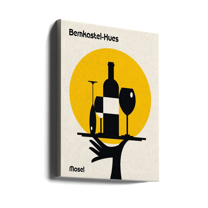 Mosel Wine Minimalist Print - Stretched Canvas, Poster or Fine Art Print I Heart Wall Art