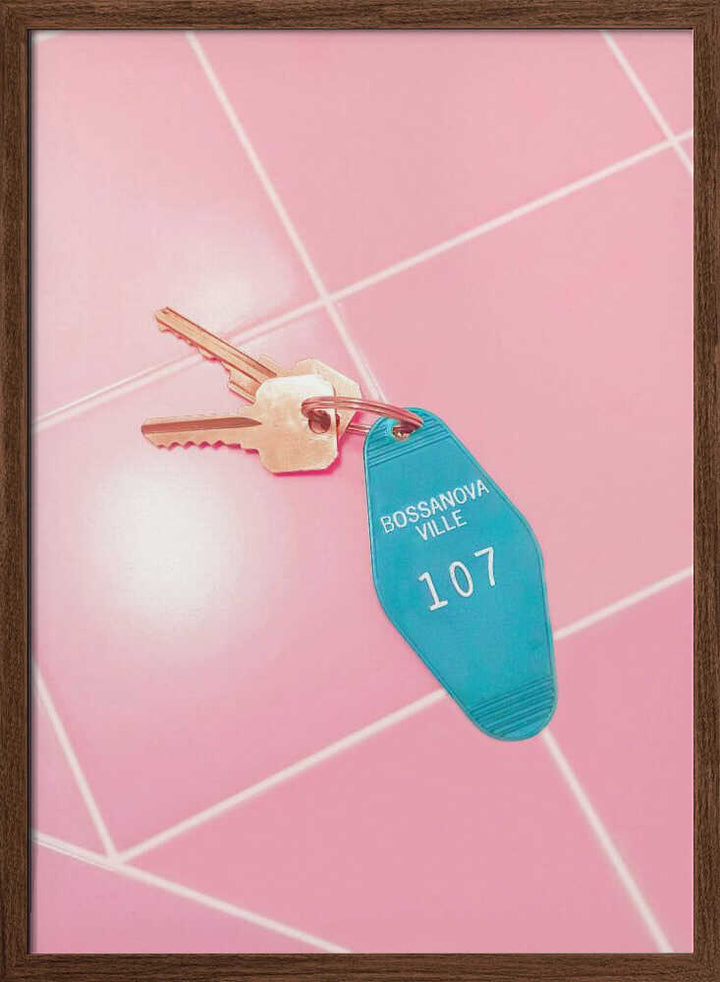 Motel Room Keys - Stretched Canvas, Poster or Fine Art Print - I Heart Wall Art - Poster Print, Canvas Print or Framed Art Print