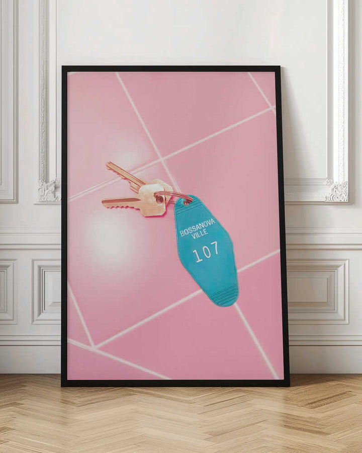 Motel Room Keys - Stretched Canvas, Poster or Fine Art Print - I Heart Wall Art - Poster Print, Canvas Print or Framed Art Print