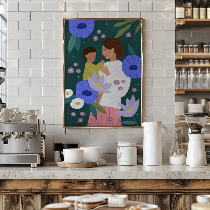 Mother and Child - Stretched Canvas, Poster or Fine Art Print I Heart Wall Art