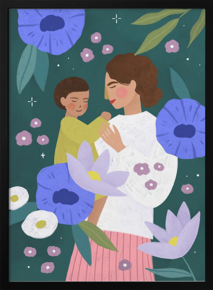 Mother and Child - Stretched Canvas, Poster or Fine Art Print I Heart Wall Art