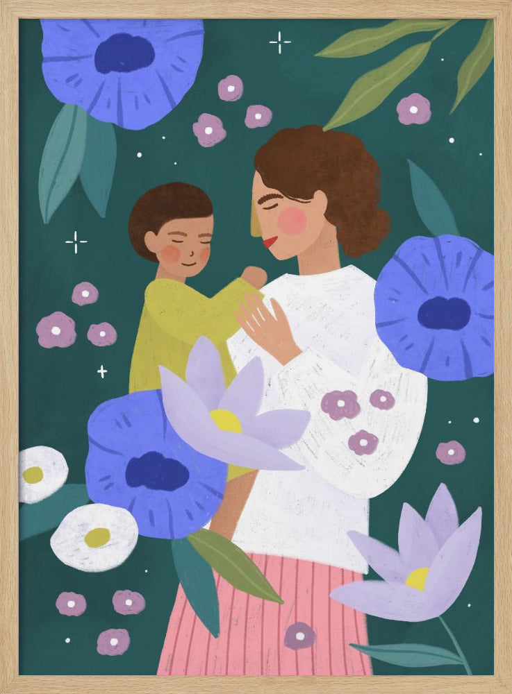 Mother and Child - Stretched Canvas, Poster or Fine Art Print I Heart Wall Art