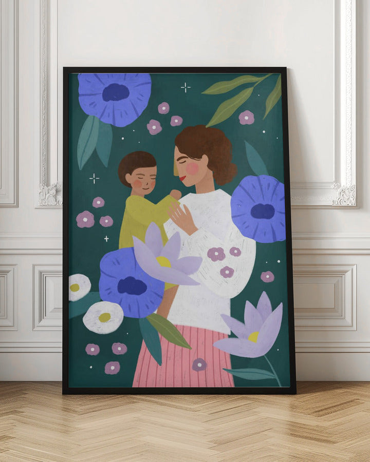 Mother and Child - Stretched Canvas, Poster or Fine Art Print I Heart Wall Art