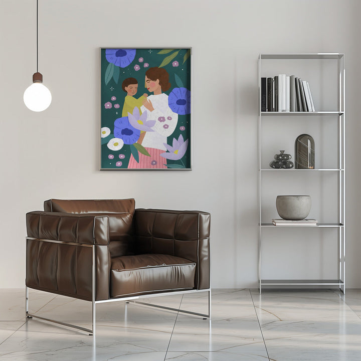 Mother and Child - Stretched Canvas, Poster or Fine Art Print I Heart Wall Art