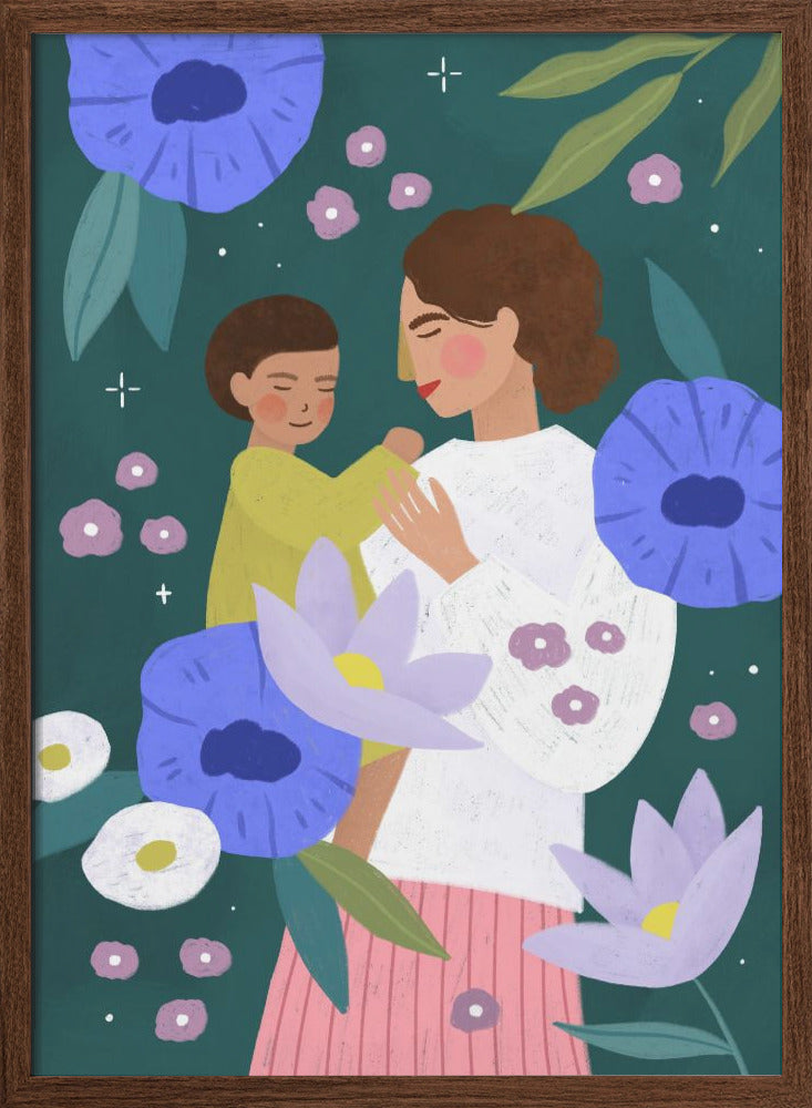Mother and Child - Stretched Canvas, Poster or Fine Art Print I Heart Wall Art