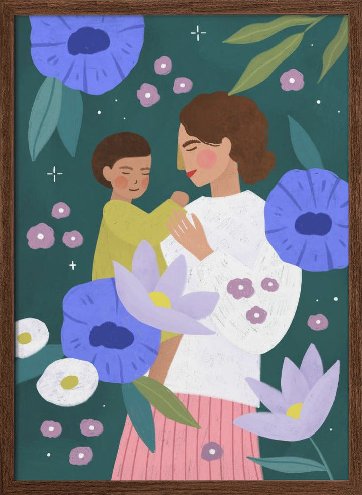 Mother and Child - Stretched Canvas, Poster or Fine Art Print I Heart Wall Art