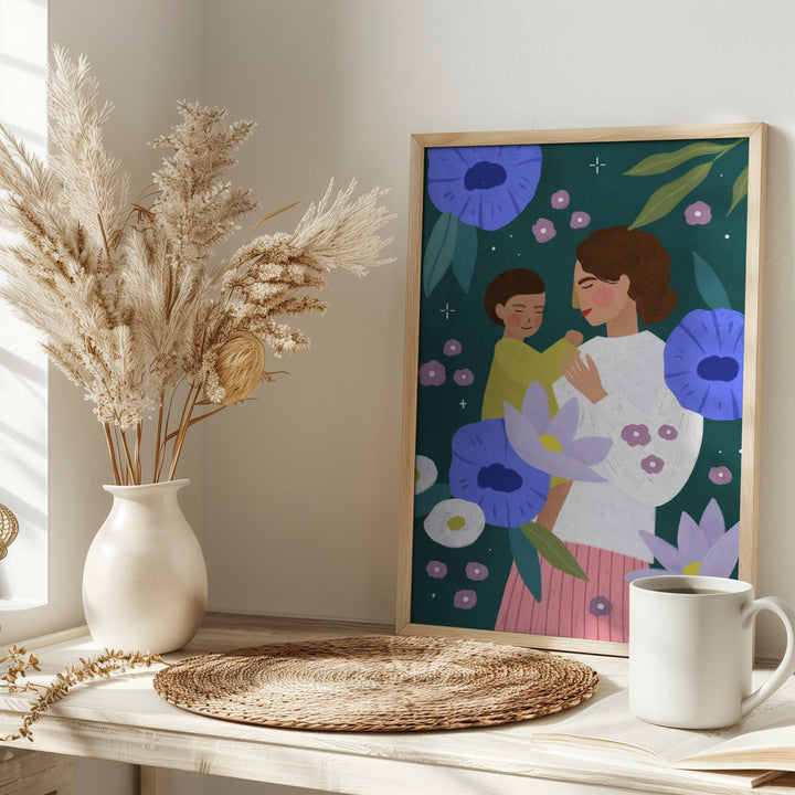 Mother and Child - Stretched Canvas, Poster or Fine Art Print I Heart Wall Art