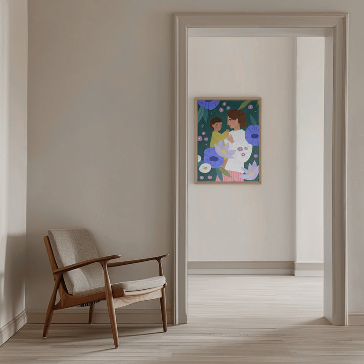 Mother and Child - Stretched Canvas, Poster or Fine Art Print I Heart Wall Art