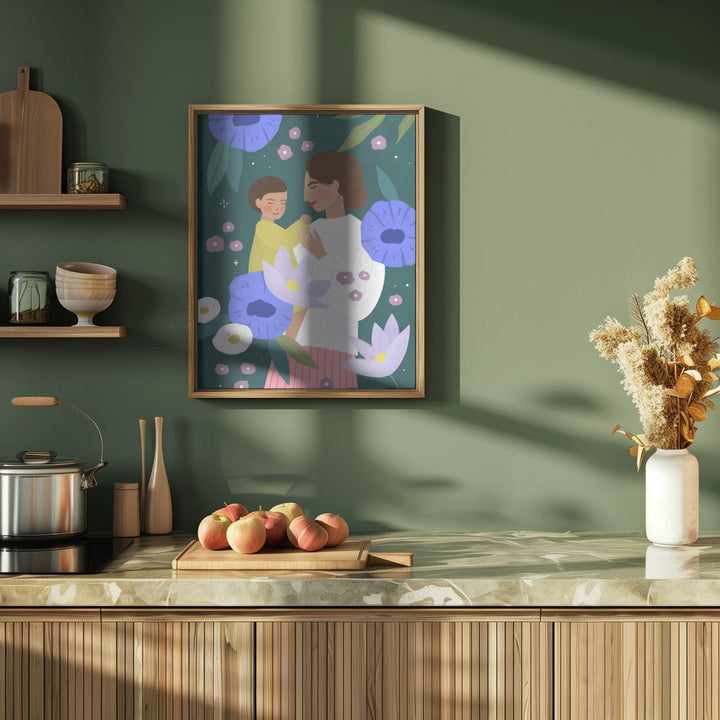 Mother and Child - Stretched Canvas, Poster or Fine Art Print I Heart Wall Art