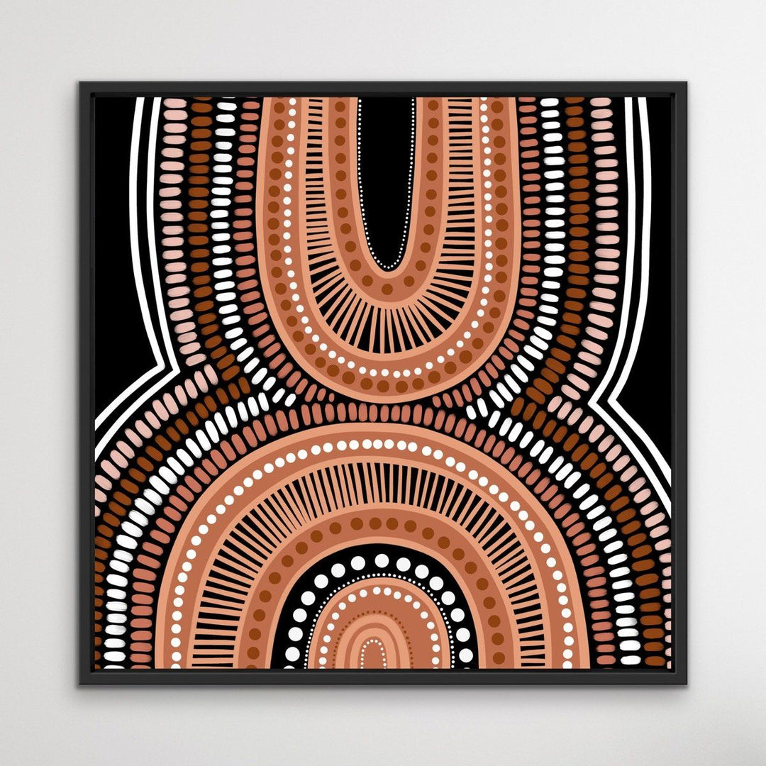 Mother Is Earth - Brown - Authentic Aboriginal Art By Leah Cummins I Heart Wall Art Australia 