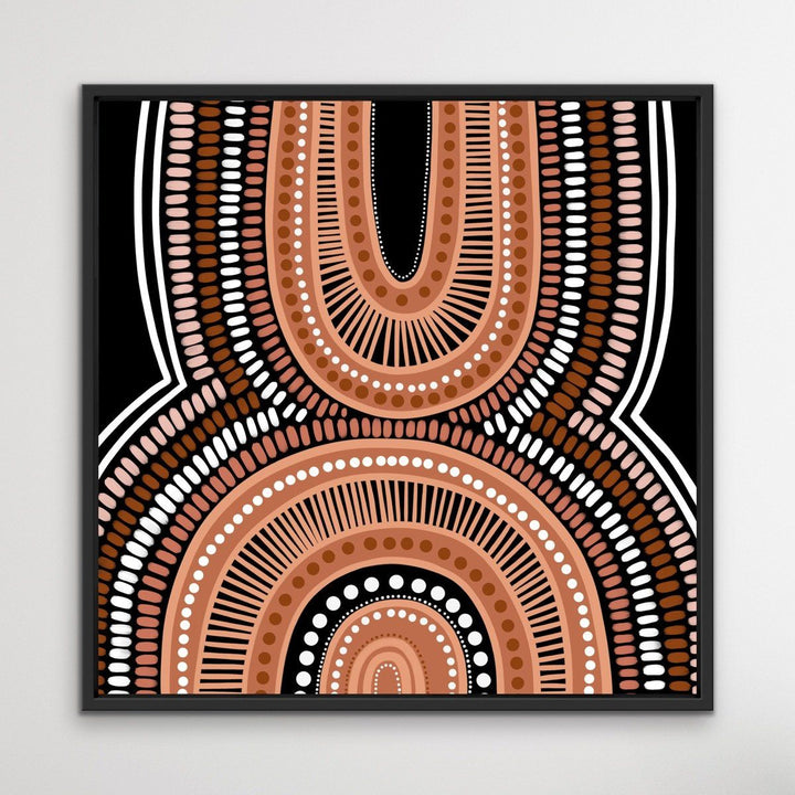 Mother Is Earth - Brown - Authentic Aboriginal Art By Leah Cummins I Heart Wall Art Australia 