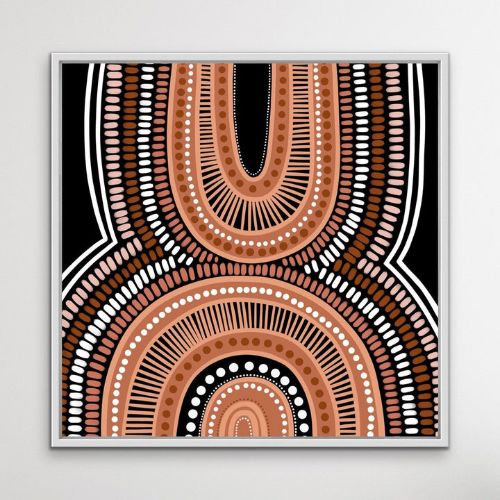 Mother Is Earth - Brown - Authentic Aboriginal Art By Leah Cummins I Heart Wall Art Australia 