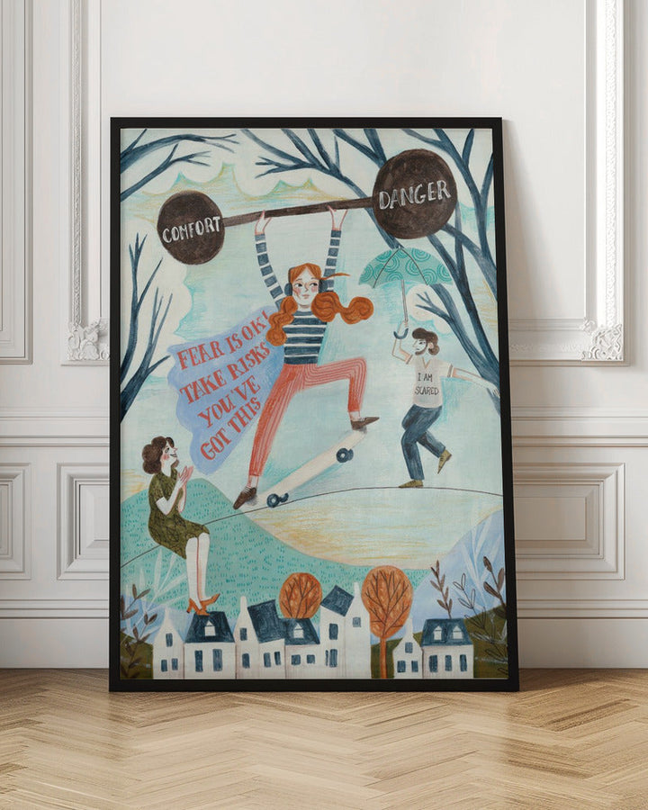 Motivational Teenager - Stretched Canvas, Poster or Fine Art Print I Heart Wall Art