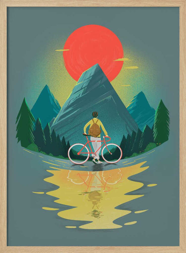 Mountain Range Riding - Stretched Canvas, Poster or Fine Art Print - I Heart Wall Art - Poster Print, Canvas Print or Framed Art Print