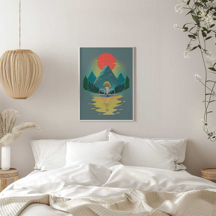 Mountain Range Riding - Stretched Canvas, Poster or Fine Art Print - I Heart Wall Art - Poster Print, Canvas Print or Framed Art Print