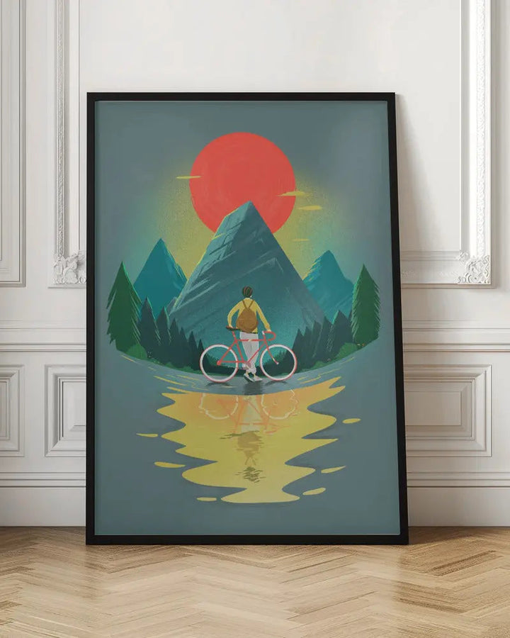 Mountain Range Riding - Stretched Canvas, Poster or Fine Art Print I Heart Wall Art