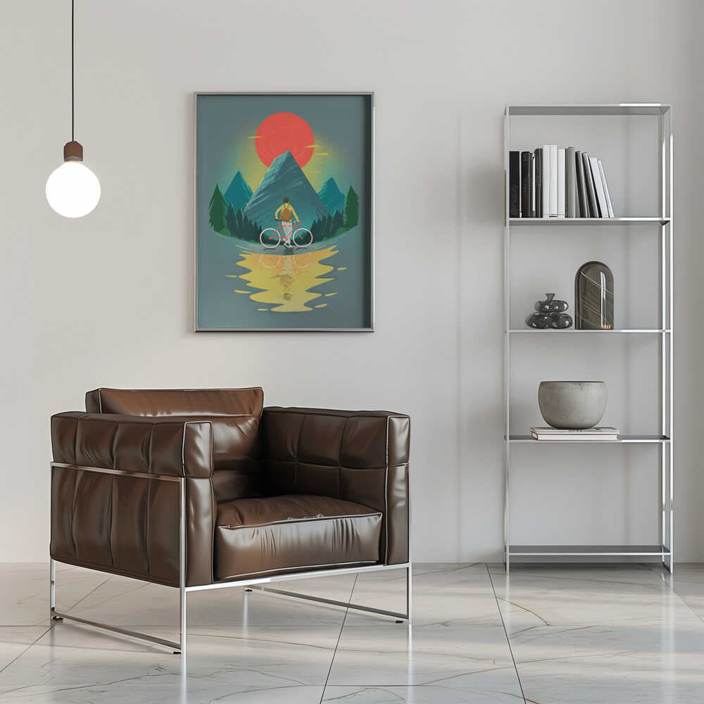 Mountain Range Riding - Stretched Canvas, Poster or Fine Art Print - I Heart Wall Art - Poster Print, Canvas Print or Framed Art Print