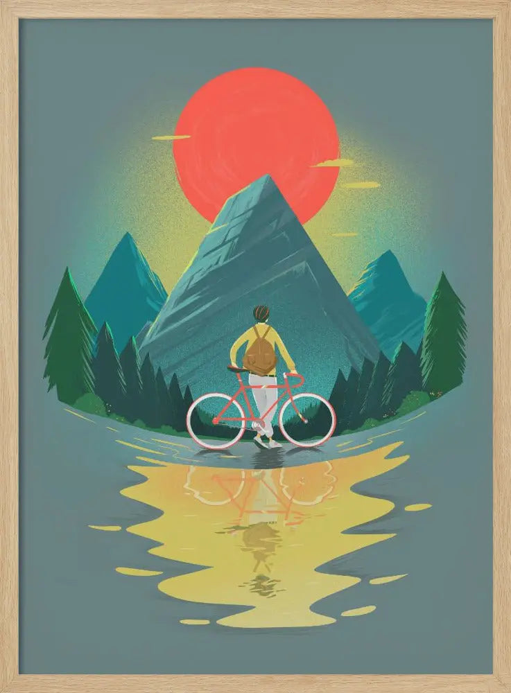 Mountain Range Riding - Stretched Canvas, Poster or Fine Art Print I Heart Wall Art