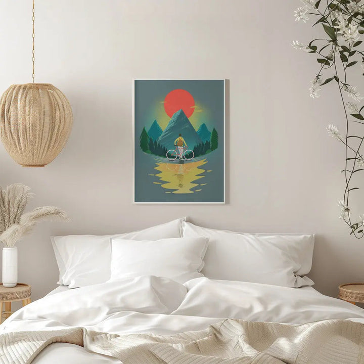 Mountain Range Riding - Stretched Canvas, Poster or Fine Art Print I Heart Wall Art