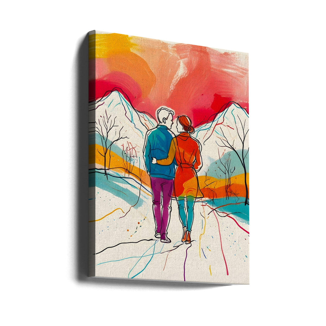 Mountain Romance - Stretched Canvas, Poster or Fine Art Print I Heart Wall Art
