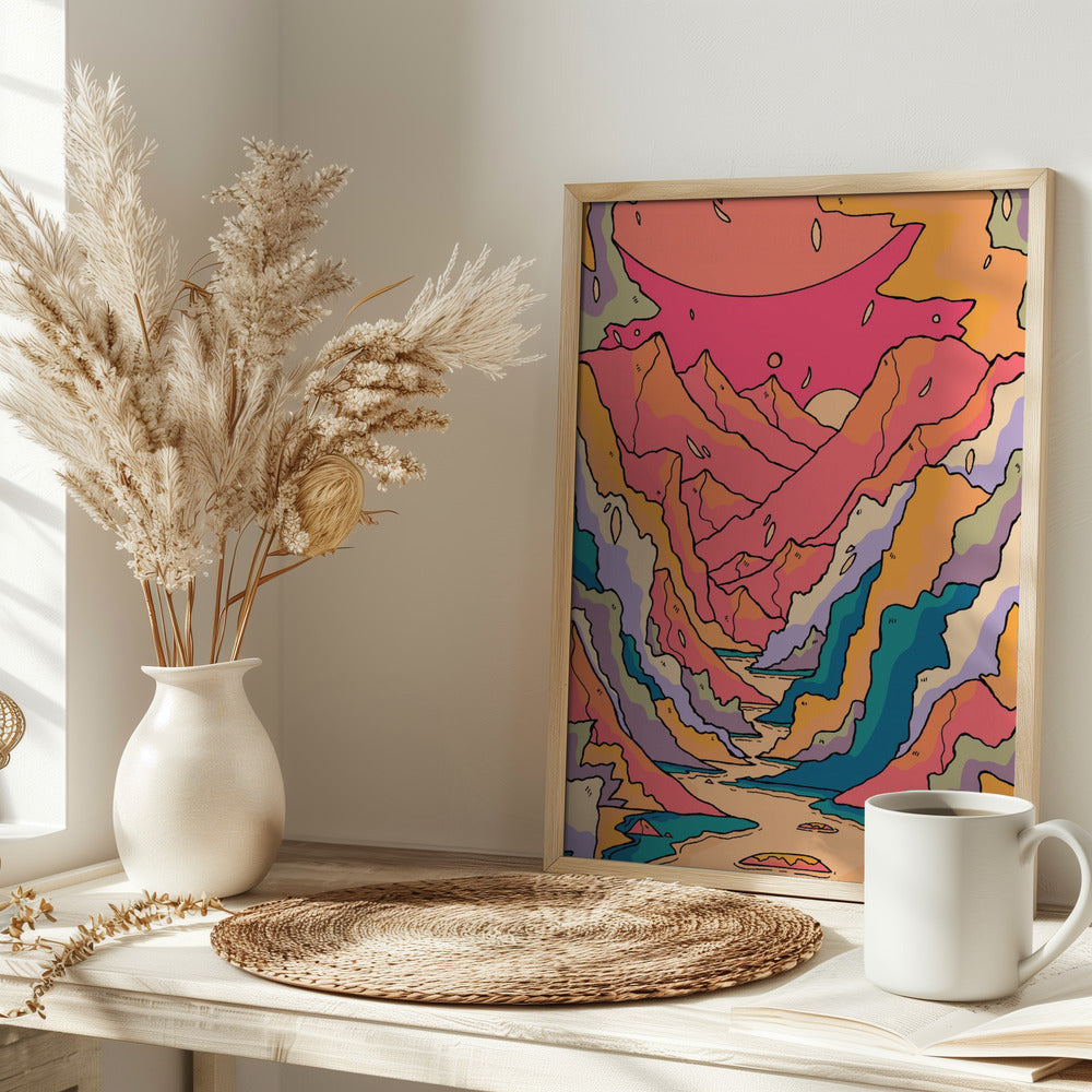 Mountain Trail - Stretched Canvas, Poster or Fine Art Print I Heart Wall Art
