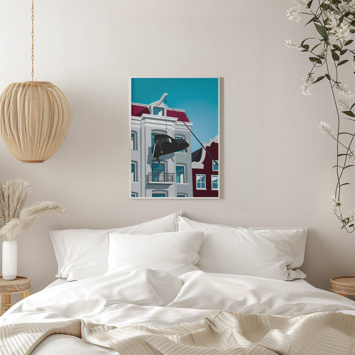Moving to Amsterdam - Stretched Canvas, Poster or Fine Art Print I Heart Wall Art