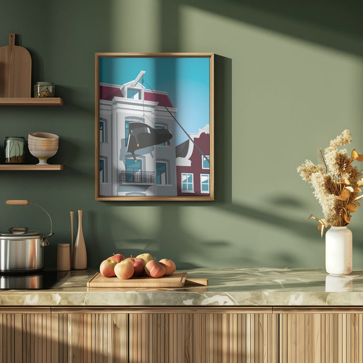 Moving to Amsterdam - Stretched Canvas, Poster or Fine Art Print I Heart Wall Art