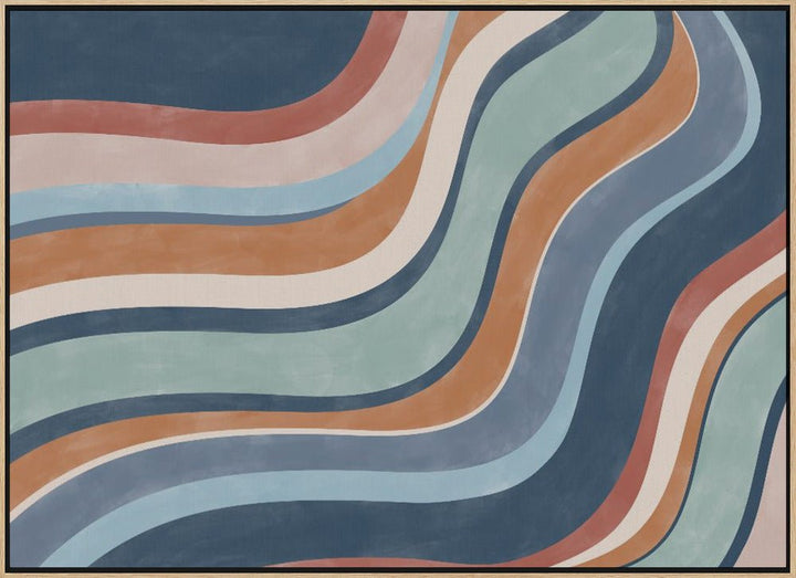 Multicolored Lines Creates A Dynamic - Stretched Canvas, Poster or Fine Art Print - I Heart Wall Art - Poster Print, Canvas Print or Framed Art Print