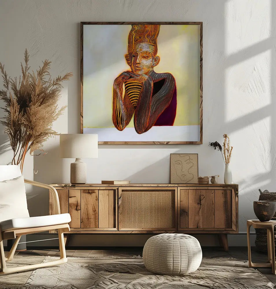 Mummy - Square Stretched Canvas, Poster or Fine Art Print I Heart Wall Art