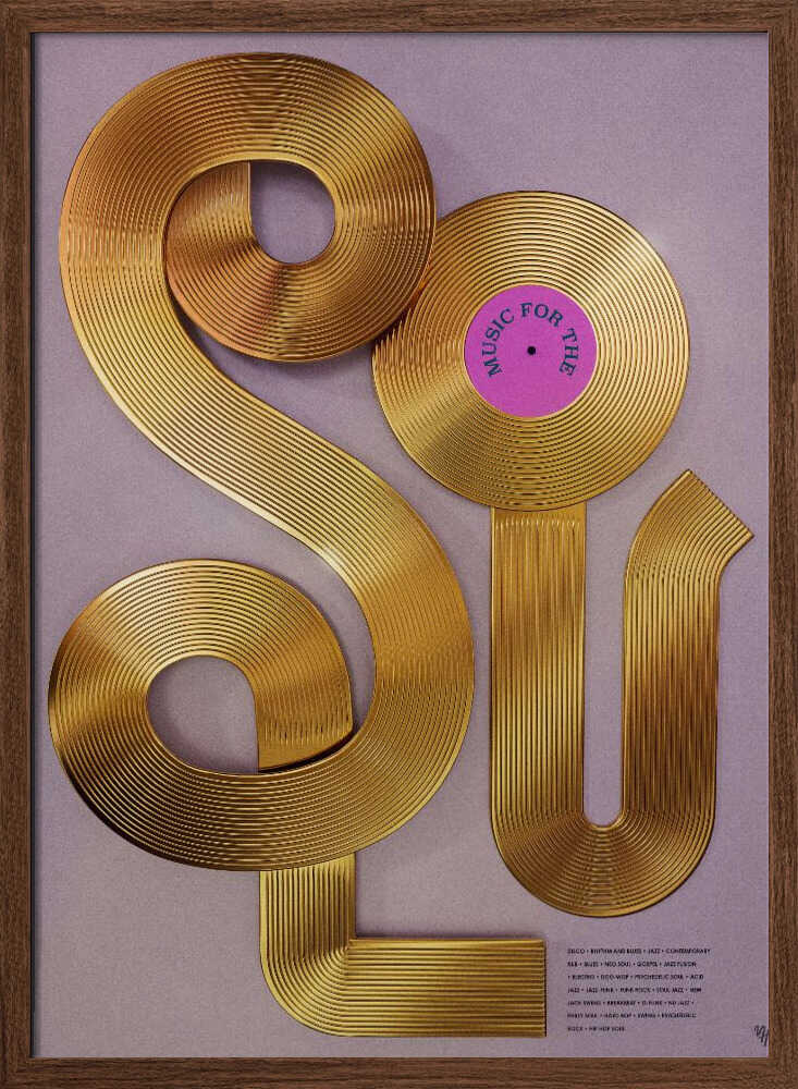 Music for the Soul - Stretched Canvas, Poster or Fine Art Print - I Heart Wall Art - Poster Print, Canvas Print or Framed Art Print