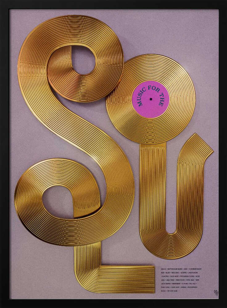 Music for the Soul - Stretched Canvas, Poster or Fine Art Print - I Heart Wall Art - Poster Print, Canvas Print or Framed Art Print