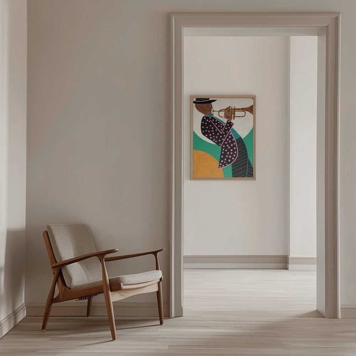 MUSICIAN GUY I - Stretched Canvas, Poster or Fine Art Print - I Heart Wall Art - Poster Print, Canvas Print or Framed Art Print
