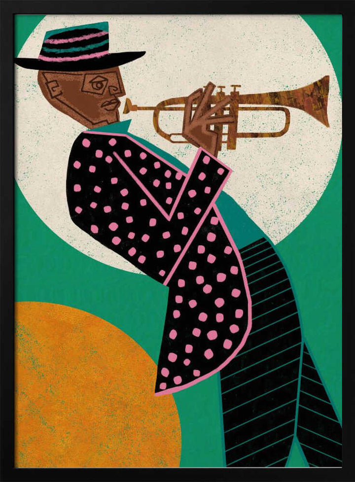 MUSICIAN GUY I - Stretched Canvas, Poster or Fine Art Print - I Heart Wall Art - Poster Print, Canvas Print or Framed Art Print